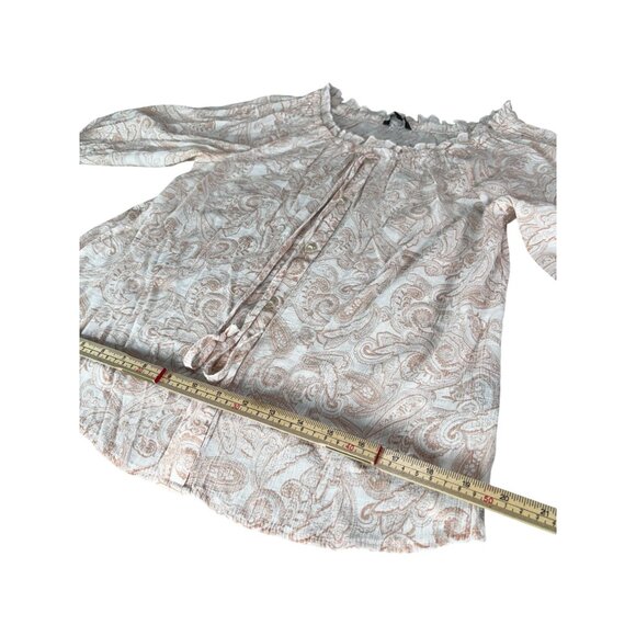 Unique Spectrum Womens Medium Paisley Blouse - - Picture 7 of 8